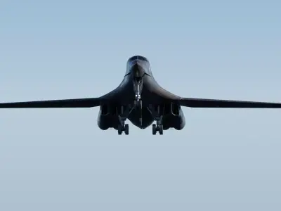 Rockwell B-1B Lancer Fully-Rigged Animated Game Ready Low-poly 3D model