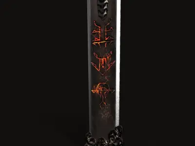Sword 03 V2 Low-poly 3D model