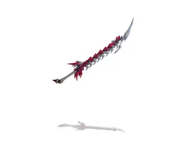 Bone Katana Low-poly 3D model purchase