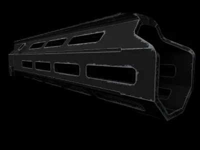 MAXIM DEFENSE HK416 M-SLOT HANDGUARD Low-poly 3D model