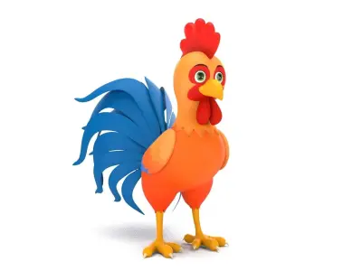 Rooster 3D model order
