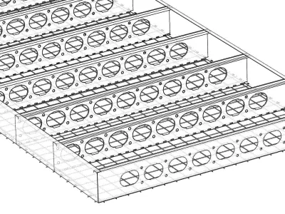 WALL PANEL FOR PRE-CAST PROCEDURE 3D model