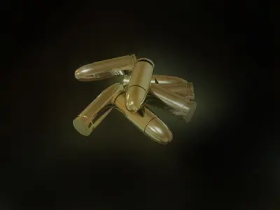 Bullet 3d model free Free low-poly 3D model