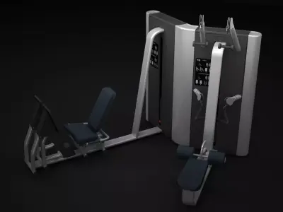 Multistation Twin Machine 3D model purchase