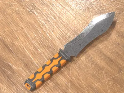 Knife Low-poly 3D model