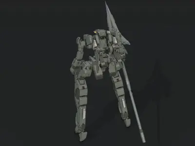 scifi-model554 gundam robot 3D model