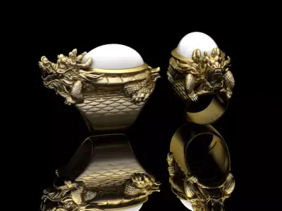 Dragon Ring3 Free 3D print model