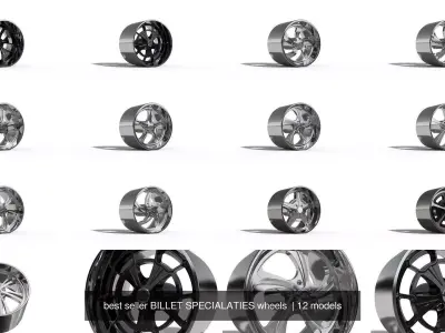 best seller BILLET SPECIALATIES wheels  3D Model Pack purchase
