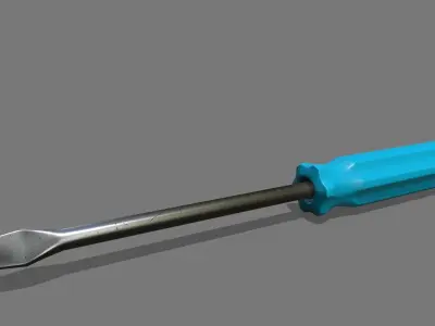 screwdriver Low-poly 3D model 44