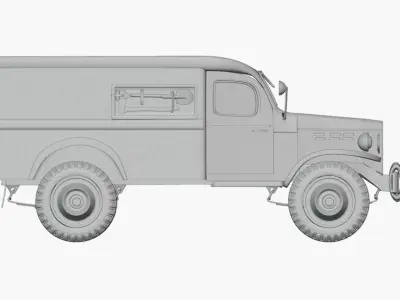 Dodge WC-54  3D model