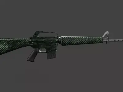 M16 Low-poly Textured Low-poly 3D model