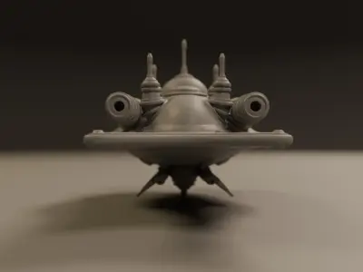 spaceship 3D print model