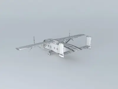 Template Short SC.7 Skyvan 3100 Free 3D model