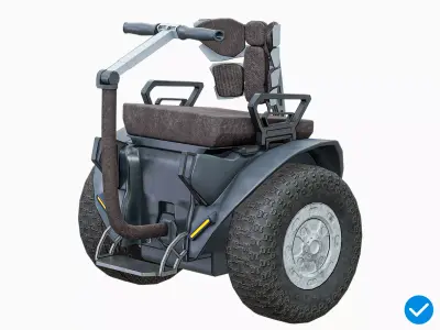 Self Balancing Wheelchair Seat Segway PBR Low-poly 3D model