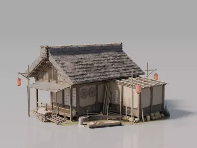 Traditional Japanese House 26 3D model