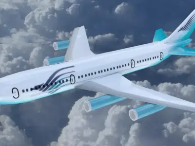 Passanger Airbus VY-0105 3D model