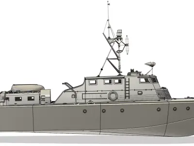 Vosper RTTB RC Model 1-24 Scale 3D print model