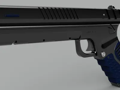 gun weapon bullet war police 3D model