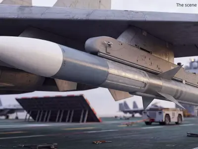 Raytheon AIM-120 Air To Air Missile 3D model