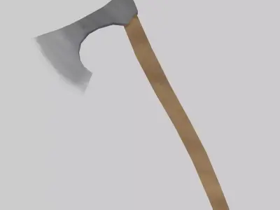 Low Poly Viking Axe Low-poly 3D model purchase