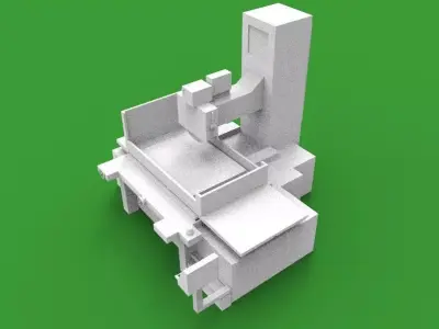 surface grinder machine 3D print model