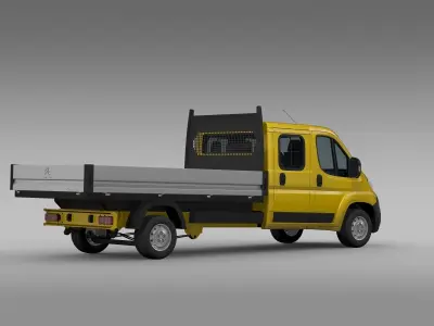 Citroen Jumper Crew Cab Truck 2017 3D model