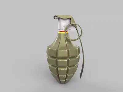 Grenade Low-poly 3D model get