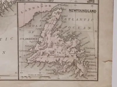 1800 Map of Canada Low-poly 3D model