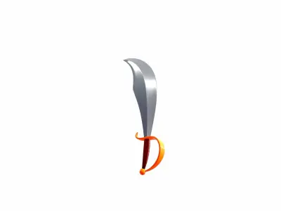 Pirate Sword 3D model