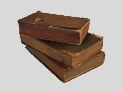 Ancient Books Low-poly 3D model
