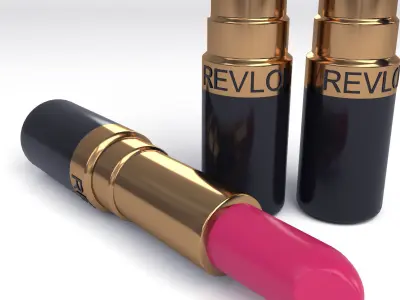 Lipstick revlon lipsticks Low-poly 3D model