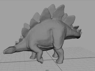 Stegosaurus dinosaur Low-poly 3D model purchase