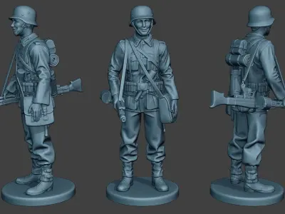 German soldiers ww2 MG42 G7 Pack1