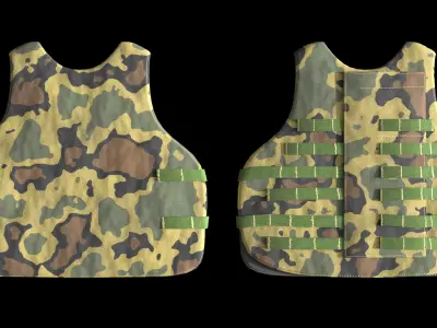 Body Armor Low-poly 3D model