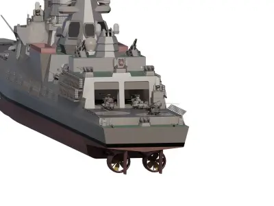 Stealth navy cruiser 3D model