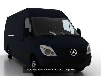 Mercedes Benz Sprinter L3H2 2009 Collection EU 3D Model Pack