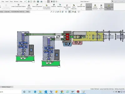 Fully Automatic Medical Mask Production line 3D model
