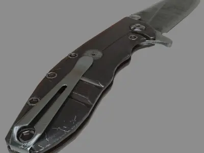Jackknife Low-poly 3D model