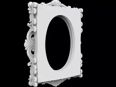 Baroque Carved Picture 3D Print Model 3D print model