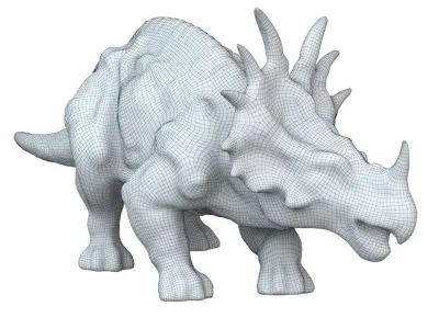 Triceratops Toy 01 3D model