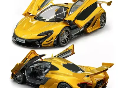 McLaren 3D MAX Models Pack Free 3D model