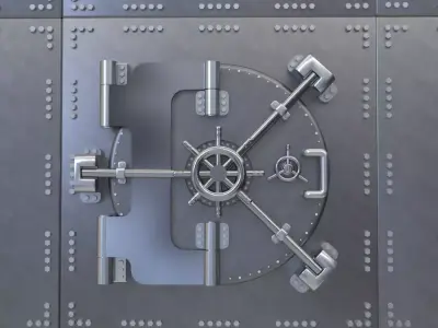 Steel Door of vault 3D model