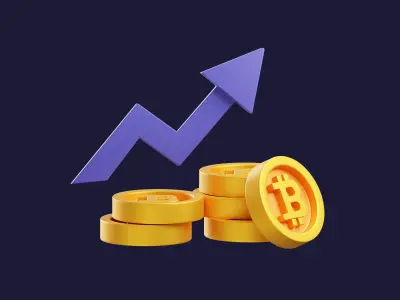 Cryptocurrency Trading 3D model