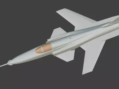 X-29  American experimental aircraft 3D print model
