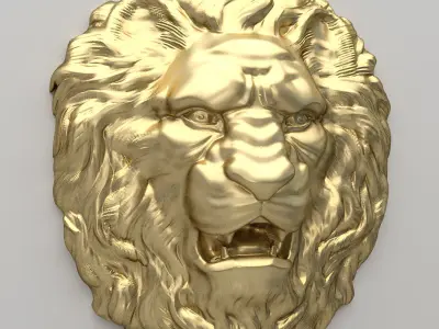 Lion Head 3D model buy