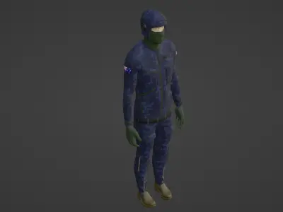 Australia Soldier 3D model