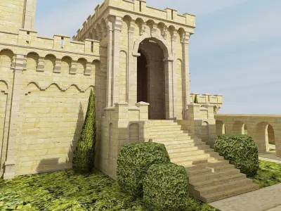 Medieval Castle  3D model purchase