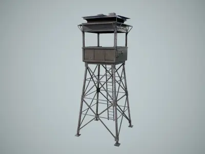 Tower guard  Low-poly 3D model