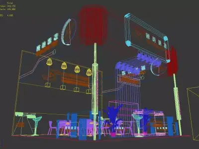 Exhibition - Area -6X6-3DMAX2009-55 3D model