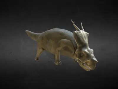 Achelozaur Jurassic Dinosaur Low-poly 3D model